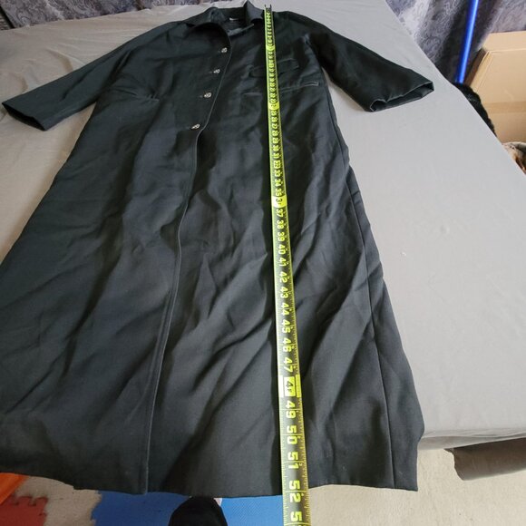 Hilary Radley Trench Coat Womens 4 Black Wool Business Casual Canadian Jacket - Picture 8 of 16